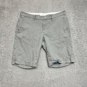 Brax Chino Shorts Mens 36 Grey Excellent Style Bellevill Textured Cotton Stretch